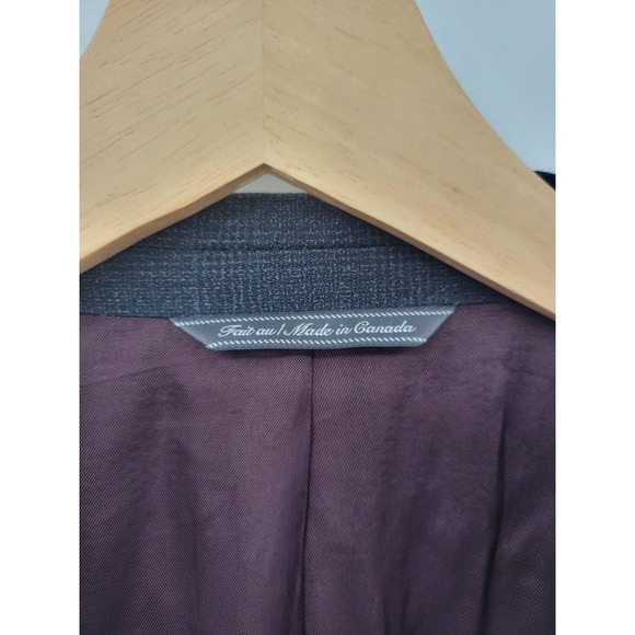 Jack Victor Rothmans Super 110's Napoli CT Charcoal Check Blazer 46R - Picture 11 of 16